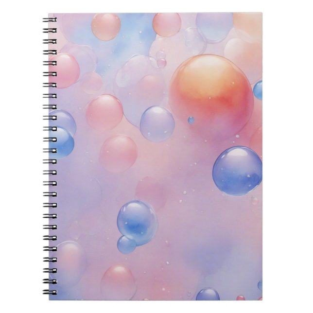 Carnet Ballons de couleurs douces (Devant)