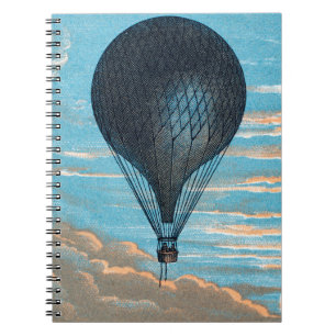Carnet Balloon à air chaud vintage Retro View First Ballo