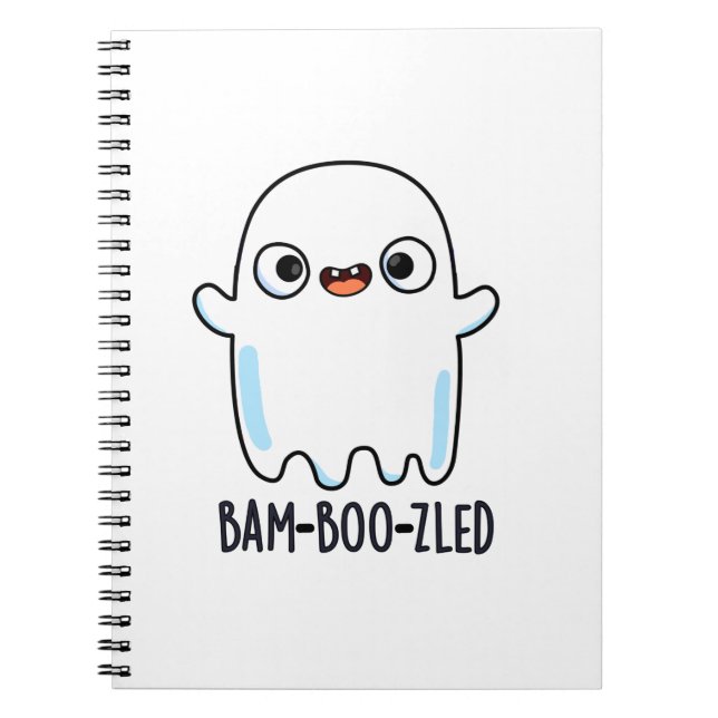 Carnet Bam-boo-zlé Drôle d'Halloween Fantôme Confus Pun  (Devant)
