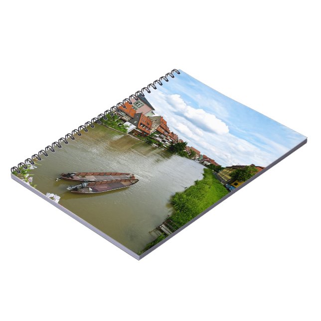 Carnet Bamberg Bavière Rivière Regnitz Effet de Peinture  (Côté gauche)