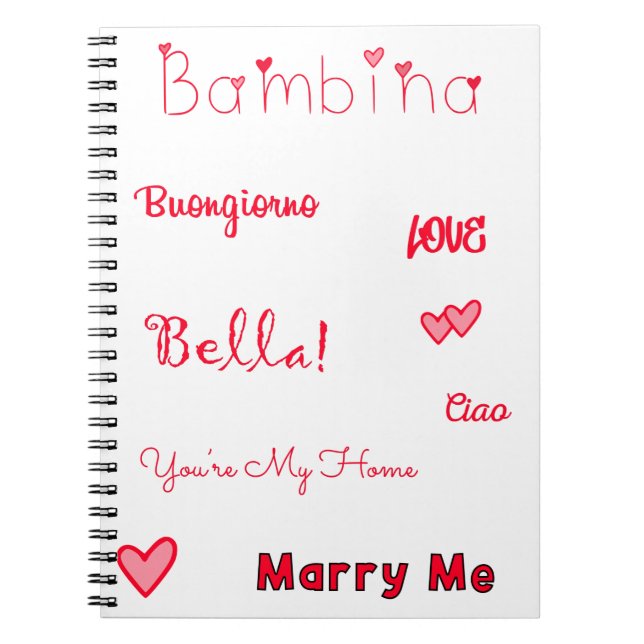 Carnet Bambina Love Citations Set Pack (Devant)