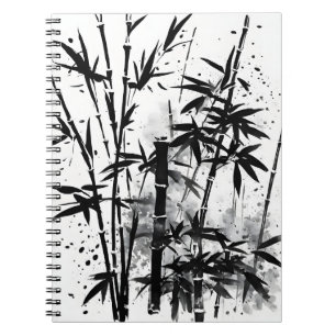 Carnet Bambou - Fleurs à l'aquarelle