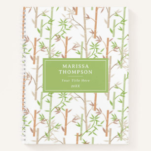 Carnet Bambou Foliage Oriental Feuilles de verdure