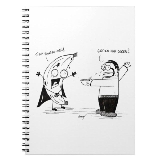 Carnet Banana Man Funny Cartoon Notebook (Devant)