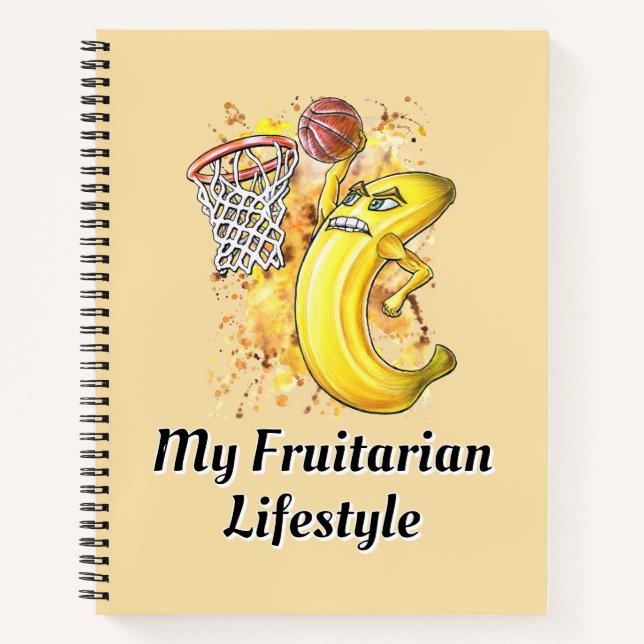 Carnet Banana Slam Dunk Fruity Personnalisable Titre (Devant)