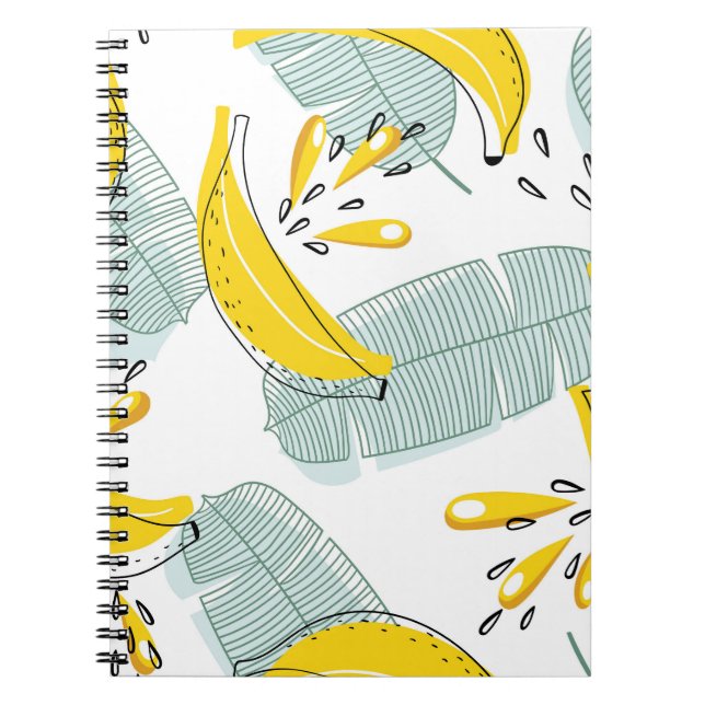 Carnet Bananes juteuses Motif Vintage (Devant)