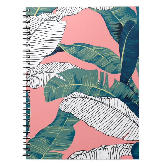 Carnet Bananier Botanique : Rouge clair sans joint (Devant)