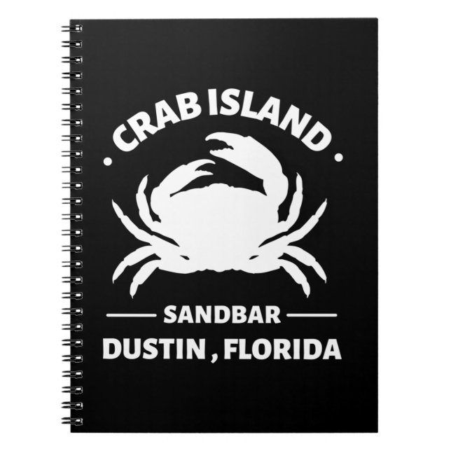 Carnet banc de sable de l'île crabe floride (Devant)