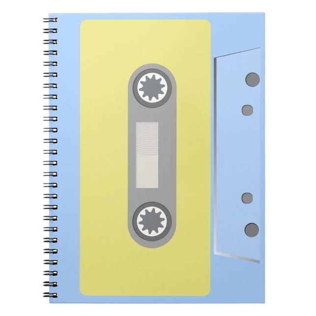 Carnet Bande de cassette verte et bleue (Devant)