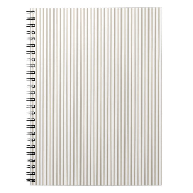 Carnet Bande de cueillette beige et blanche (Devant)