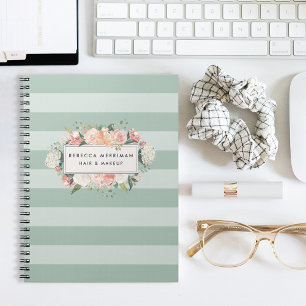 Carnet Bande de taille florale antique