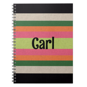 Carnet Bande décorative rayée
