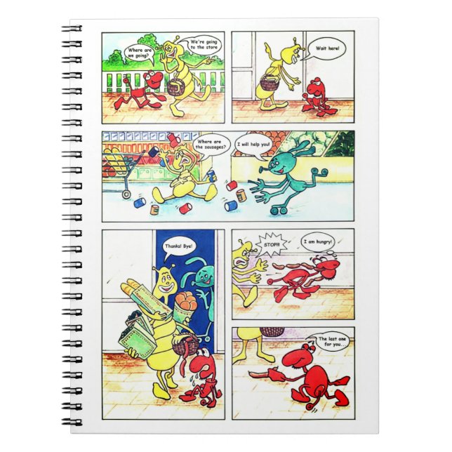 Carnet Bande dessinée avec personnages fantastiques (Devant)