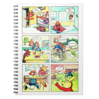 Carnet Bande dessinée avec un petit tigre