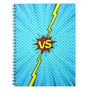 Carnet Bande dessinée contre arrière - plan, style pop-ar