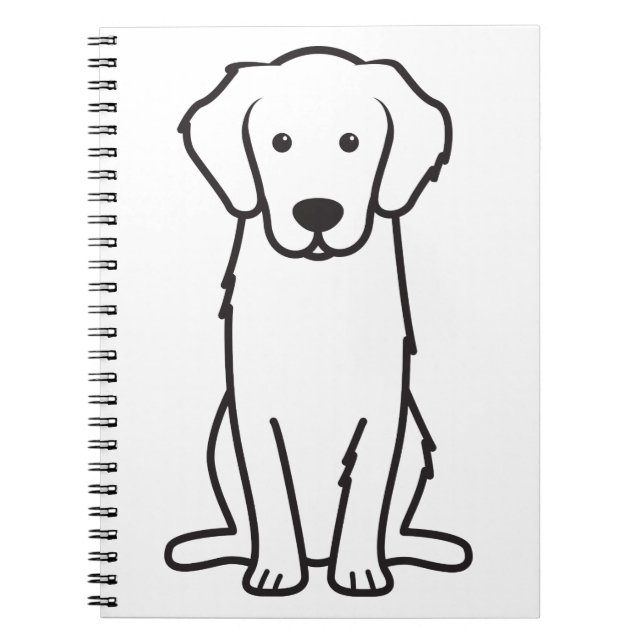 Carnet Bande dessinée de chien de golden retriever (Devant)