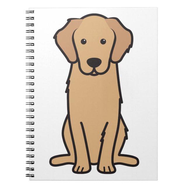 Carnet Bande dessinée de chien de golden retriever (Devant)