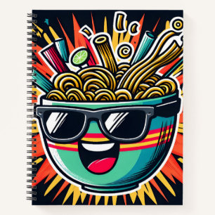 Carnet Bande dessinée de nouilles de ramen mignon drôle