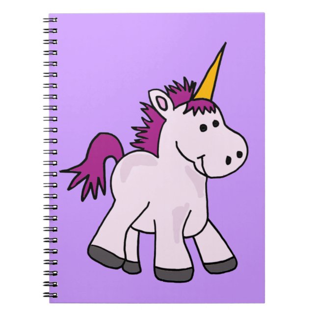 Carnet Bande dessinée mignonne de licorne de bébé (Devant)