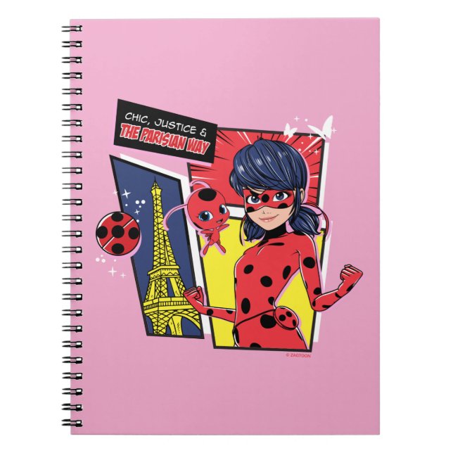 Carnet Bande dessinée Miraculaire Ladybug Parisienne (Devant)