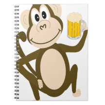 Bande dessinée potable de bière de singe drôle