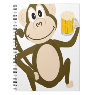 Carnet Bande dessinée potable de bière de singe drôle