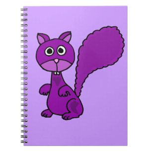 Carnet Bande dessinée pourpre drôle d'écureuil