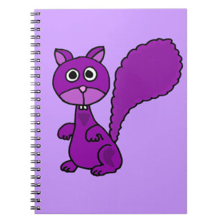Carnet Bande dessinée pourpre drôle d'écureuil