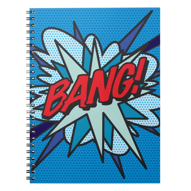 Carnet Bande dessinée rétro amusante BANG (Devant)