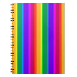 Carnet Bandes arc-en-ciel irrégulières