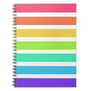 Carnet Bandes arc-en-ciel lumineuses