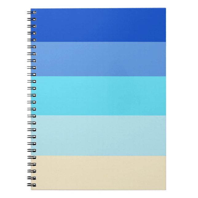 Carnet Bandes aux couleurs de l'océan (Devant)