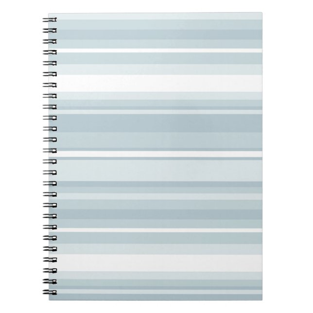 Carnet Bandes bleu glace (Devant)