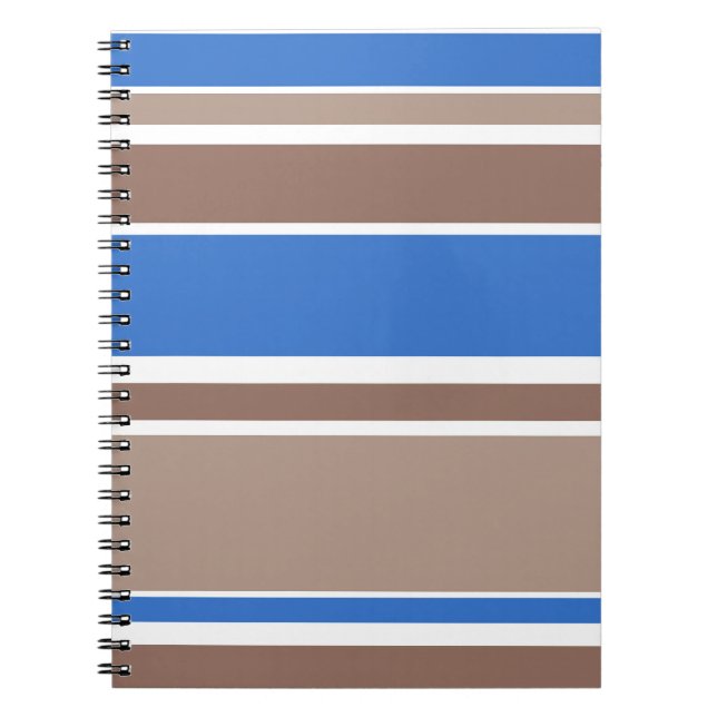 Carnet Bandes Brown et bleues (Devant)
