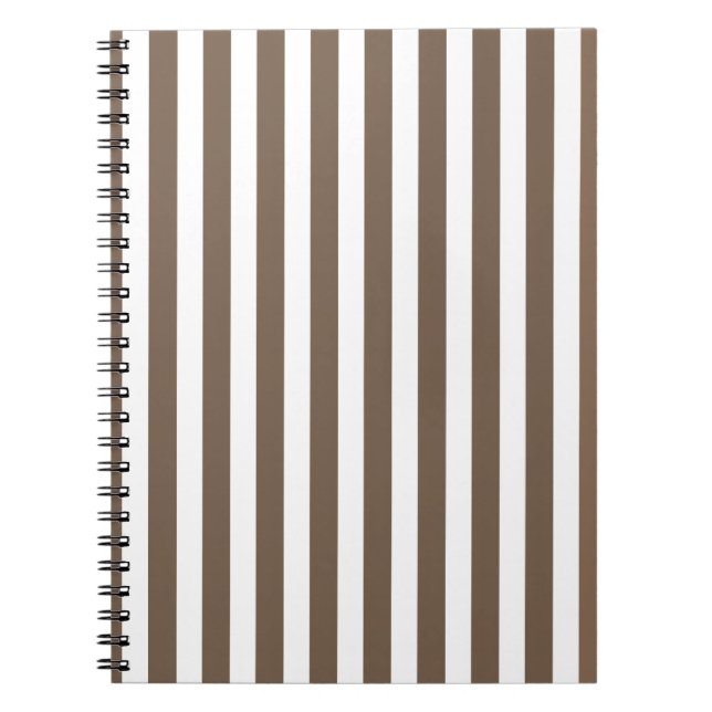 Carnet Bandes de bonbons de couleur et blanc (Devant)