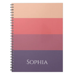 Carnet Bandes de couleur automne -