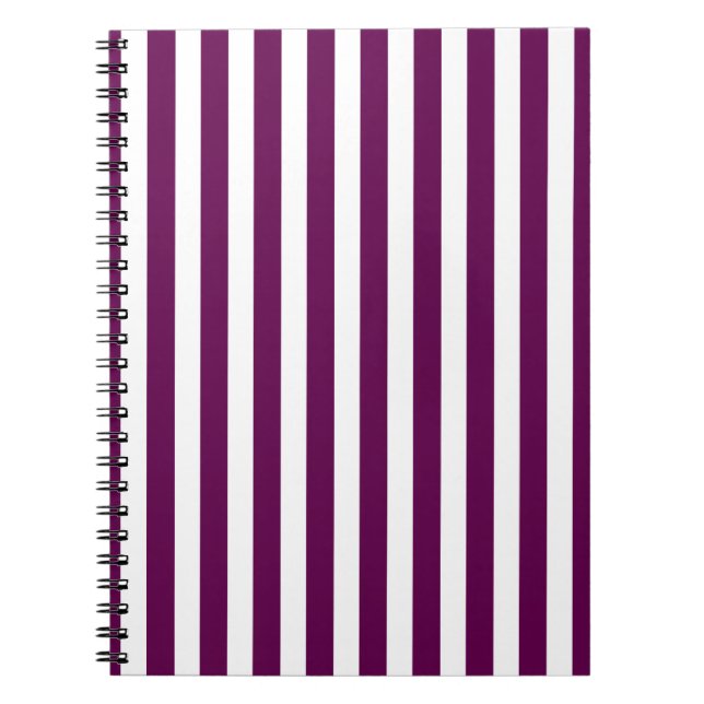 Carnet Bandes de prunes et de bonbons blancs (Devant)