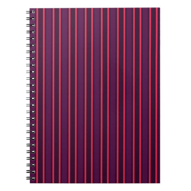 Carnet Bandes de prunes et de bonbons rouges (Devant)