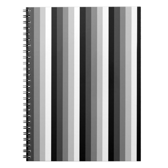 Carnet Bandes d'ombre noir et blanc (Devant)