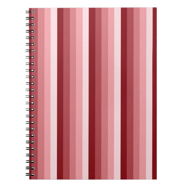 Carnet Bandes d'ombre rouges (Devant)