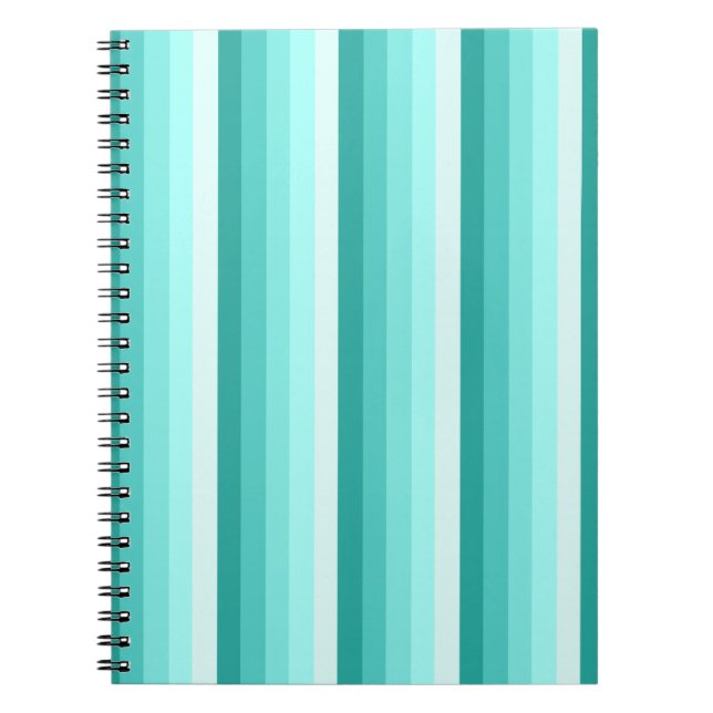 Carnet Bandes d'ombre turquoise (Devant)