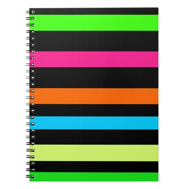 Carnet Bandes néon (Devant)