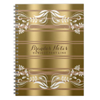 Bandes Or Et Tan Avec Dentelle Florale Blanche