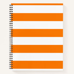 Carnet Bandes orange et blanches de sécurité