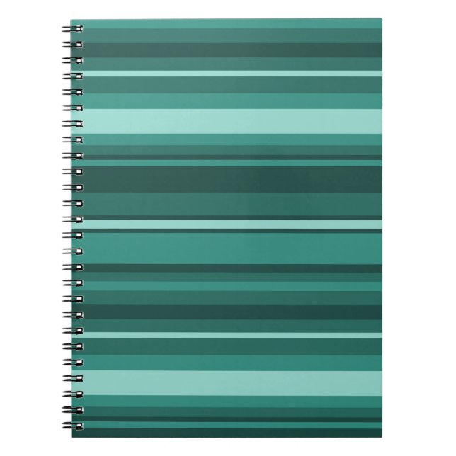 Carnet Bandes turquoises (Devant)
