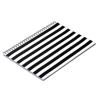 Carnet Bandes verticales en noir et blanc