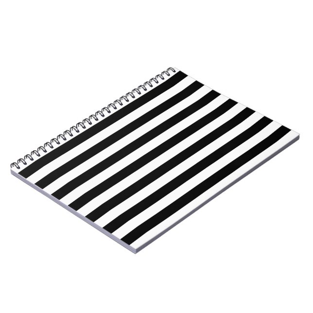 Carnet Bandes verticales en noir et blanc (Côté gauche)
