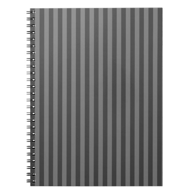 Carnet Bandes verticales monochromes gris poli (Devant)