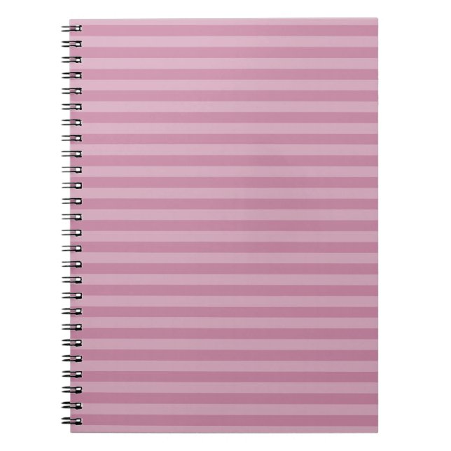 Carnet Bandes verticales monochromes rose poli (Devant)