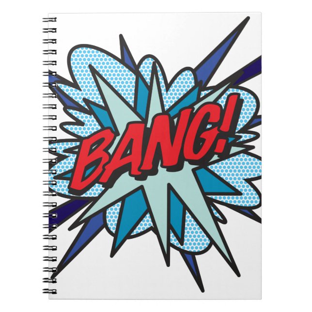 Carnet BANG Art Pop Fun rétro Bande Dessinée (Devant)
